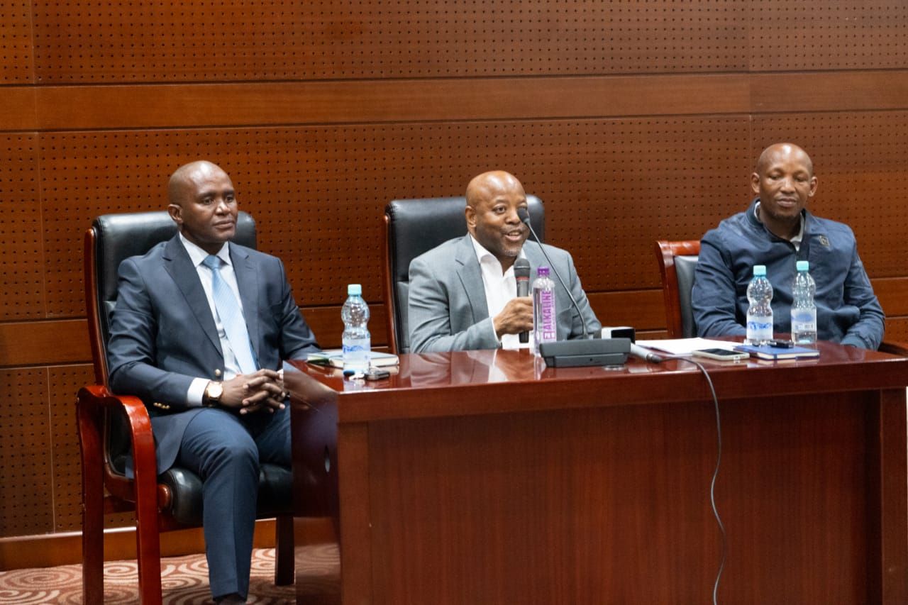 MINISTER OF NATURAL RESOURCES MEETS WATER, SANITATION CONTRACTORS