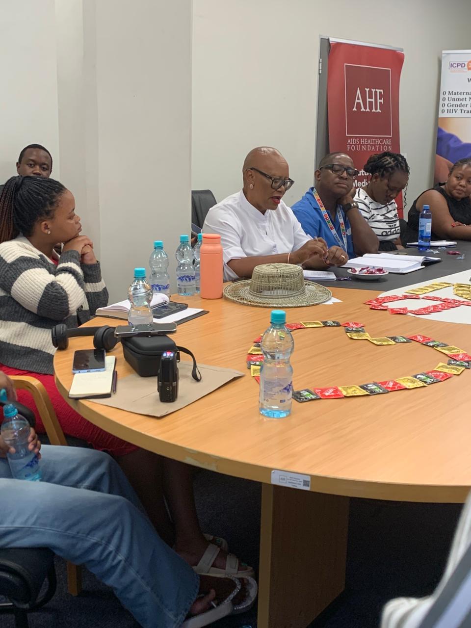 PEOPLE ARE ADVISED TO USE CONDOMS