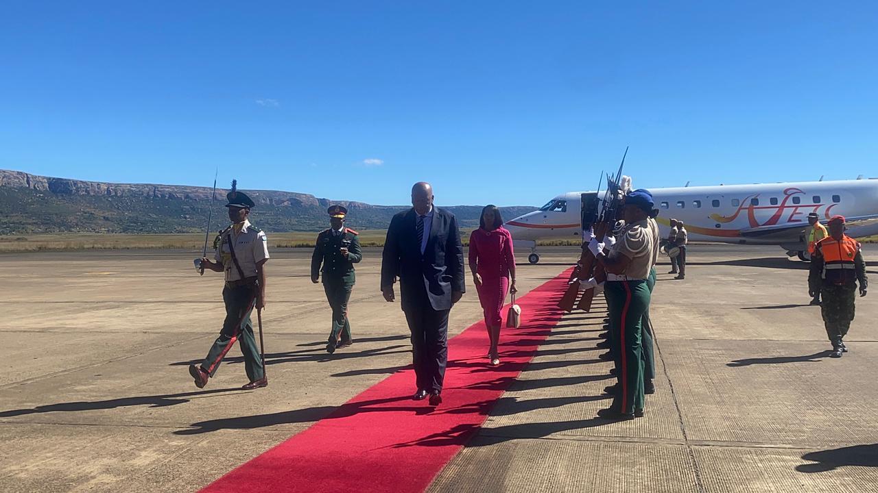 THEIR MAJESTIES RETURN FROM ESWATINI ROYAL CELEBRATION